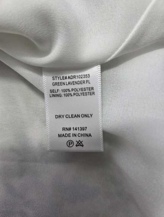 ASTR The Label V-Neck Pleated Floral Midi Wedding Dress Green lavender Size M - Picture 11 of 11